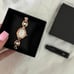 Women's Gold and White Watch