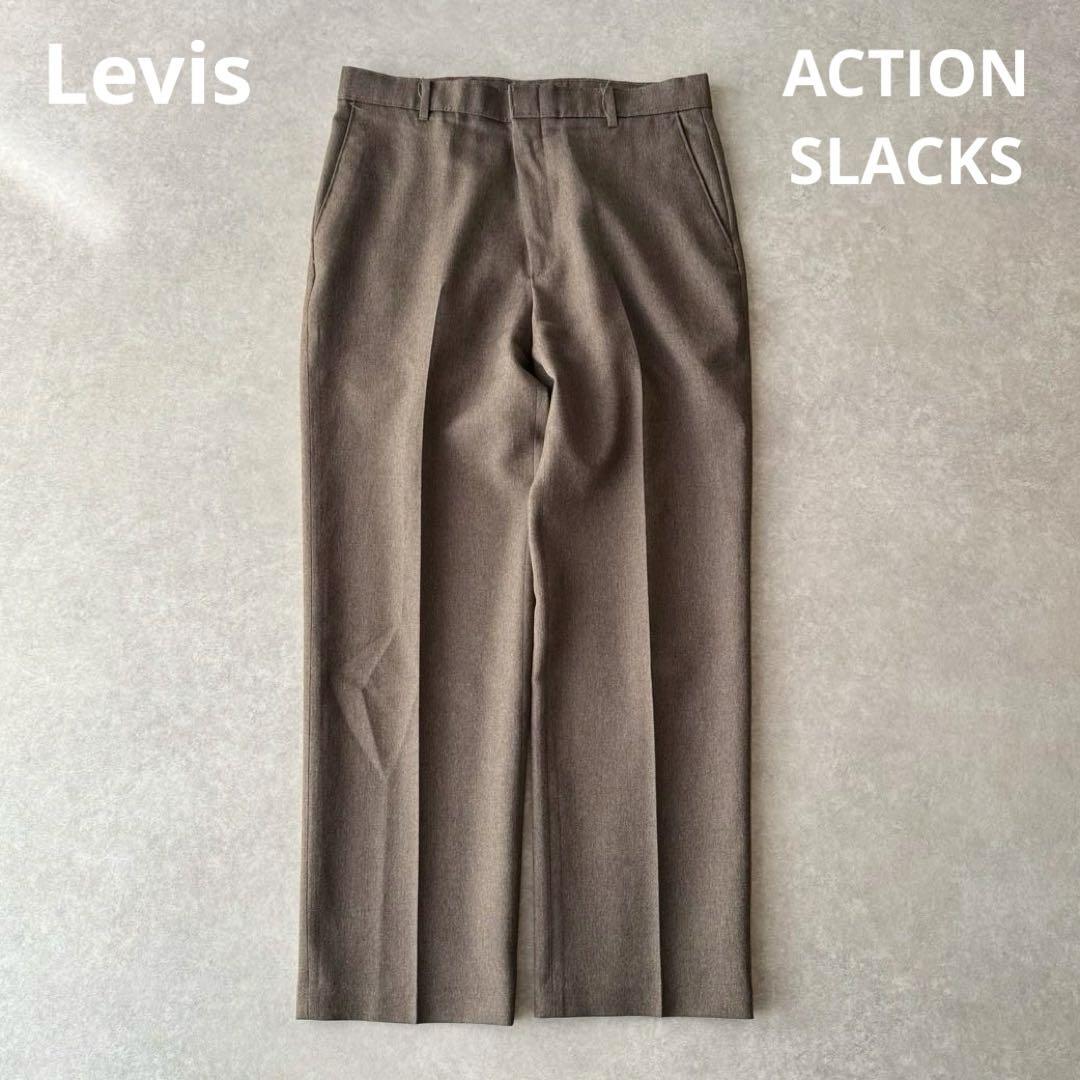90s-00s Levi's Action Slacks, equivalent to size W34, brown.