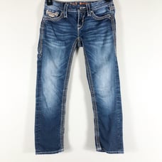 Rock revival denim sorrel capri