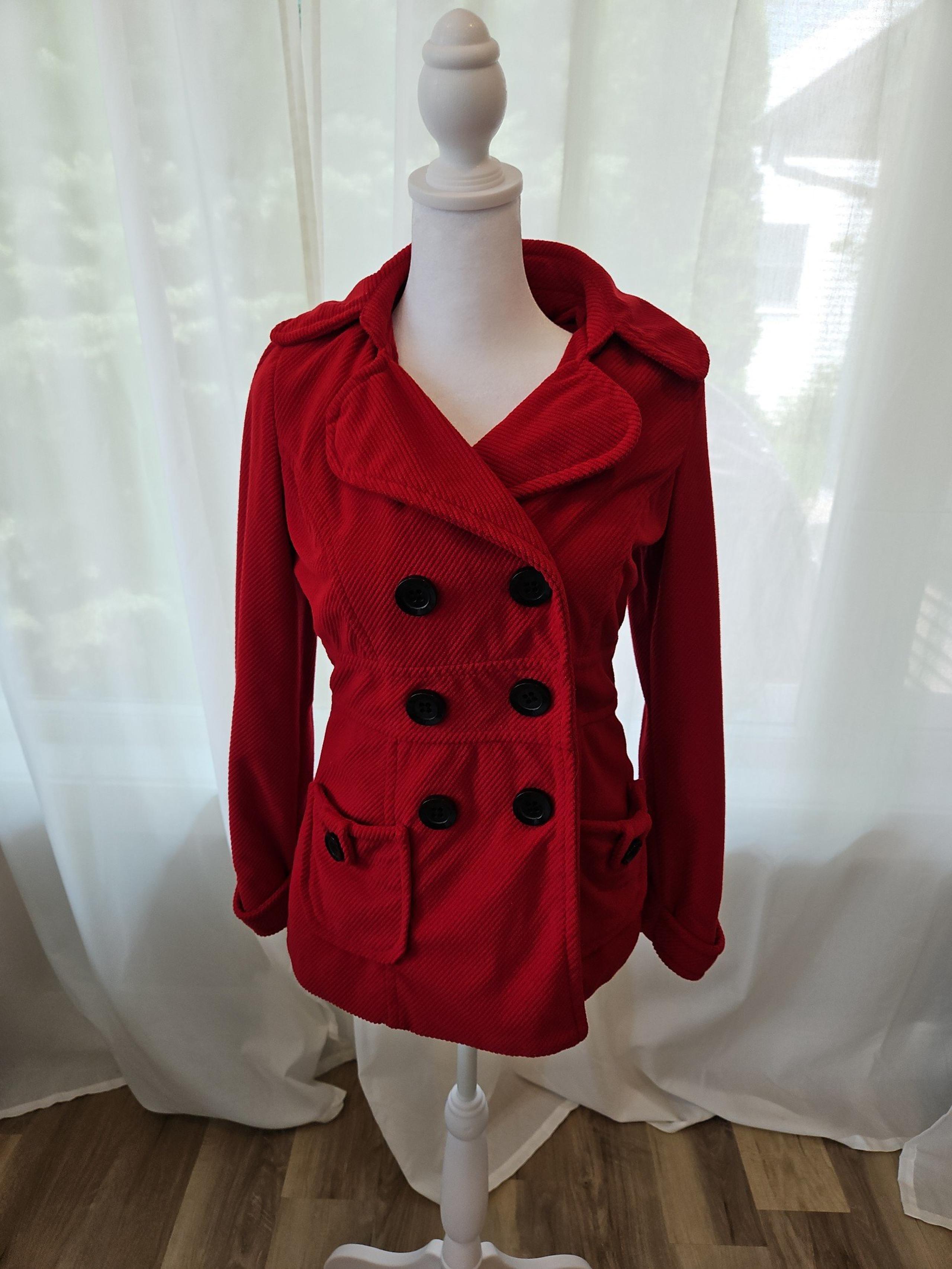 Forever 21 Red Peacoat. Size Small.