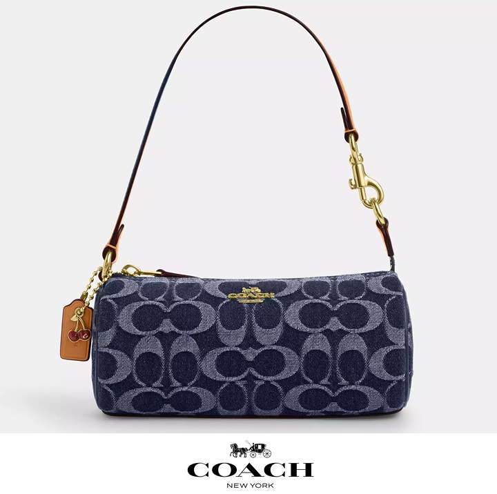 NWT Coach Nolita Barrel Bag In Signature Denim