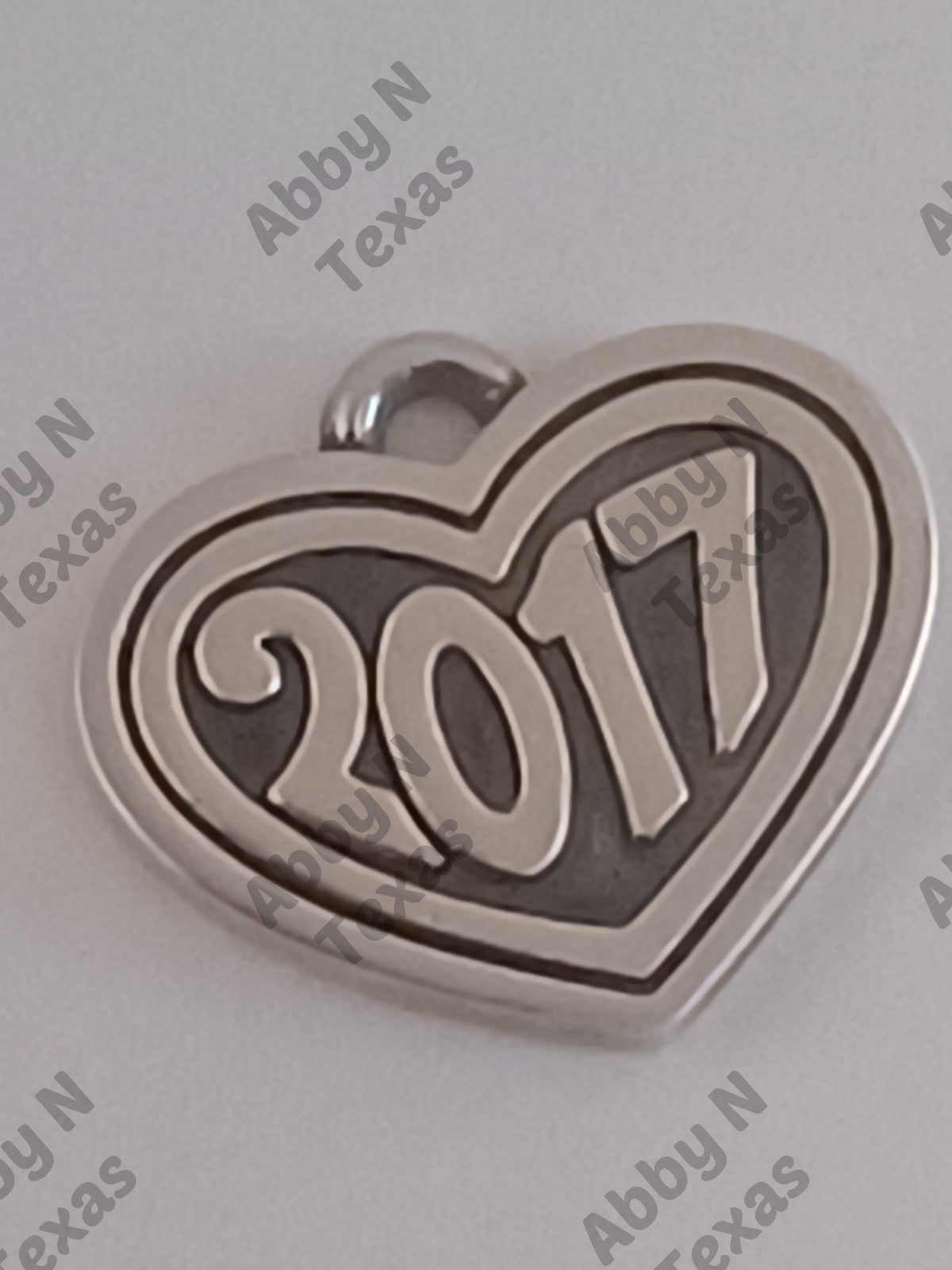 James Avery 2017 Year Heart Charm