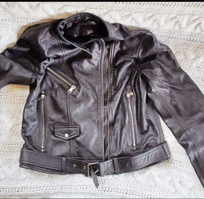 ZARA trafaluc genuine sheep leather jacket