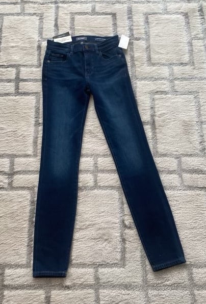 DL 1961 performance Florence Instasculpt Skinny Dark Wash Jean size waist 24 NWT - detail