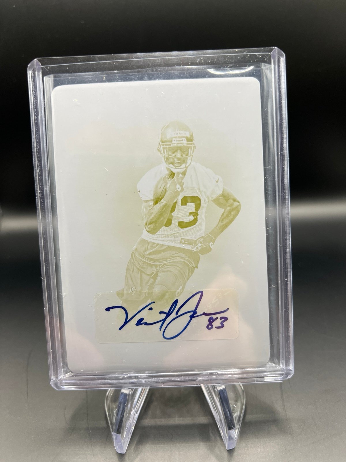 2012 prime signature football Vincent Jackson auto printing plate 1/1