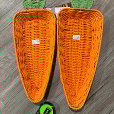 Carrot basket decor spring Easter set of 2