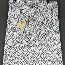 Peter Millar Golf Shirt Polo CS Summer Comfort Angry Anglers Print XL White NWT