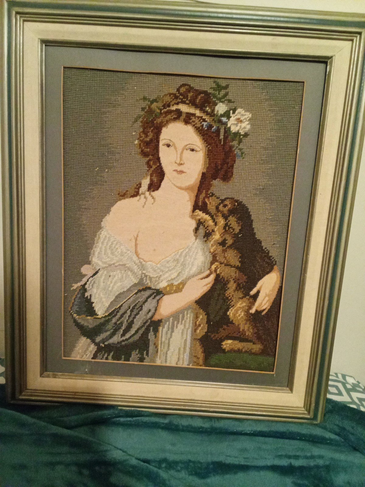1930 needlepoint vintage or repros art antique