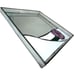 Handmade Stained Glass Square Vanity Mirror Tray 10x10 Pink Flower Stain VNTG
