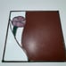 Handmade Stained Glass Square Vanity Mirror Tray 10x10 Pink Flower Stain VNTG