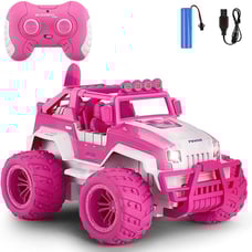 V&V.Fashyi Pink Monster Truck Car RC Collection for Girls Electric Off-Road