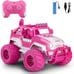 V&V.Fashyi Pink Monster Truck Car RC Collection for Girls Electric Off-Road