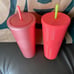 Starbucks Tumbler Pink Lemonade & Dragonfruit Coral Pink Studded - Bundle of 2