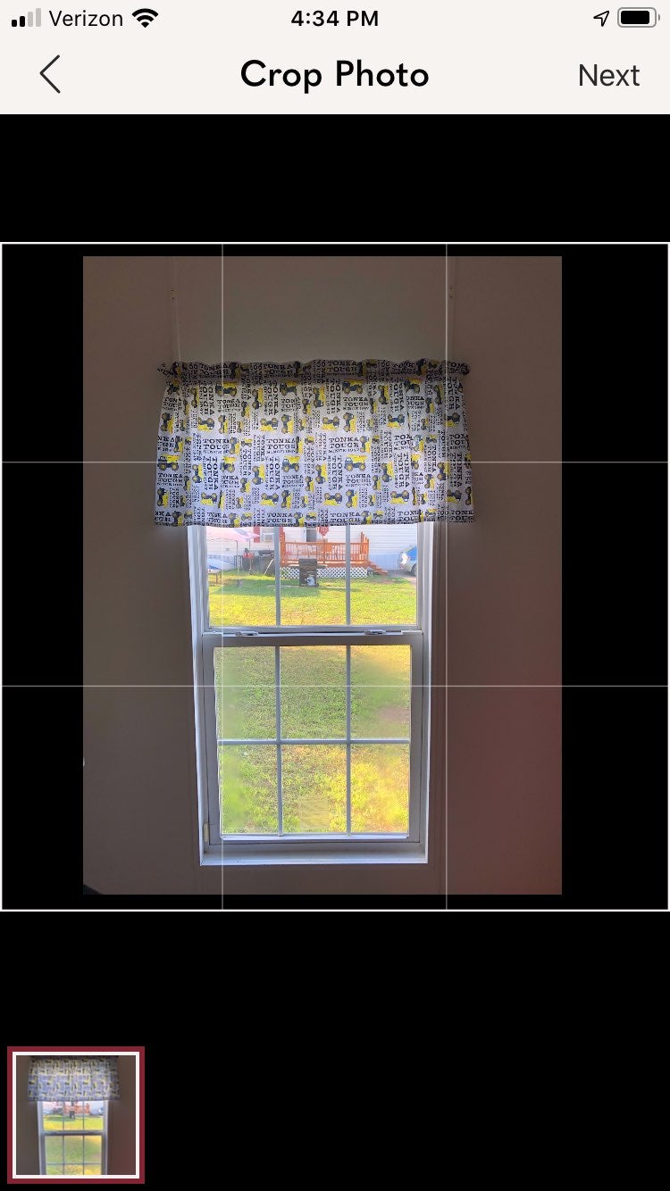 Tonka Tough Boys Window Valences NEW!