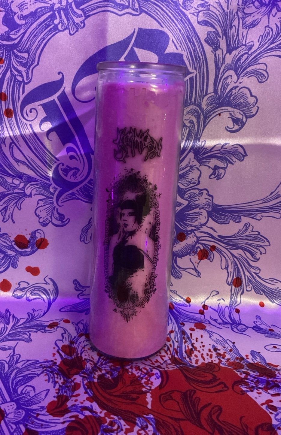 Jazmin bean pink candle