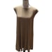 Homme Plisse Issey Miyake Polyester Ribbed Brown Tunic Top