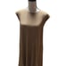 Homme Plisse Issey Miyake Polyester Ribbed Brown Tunic Top