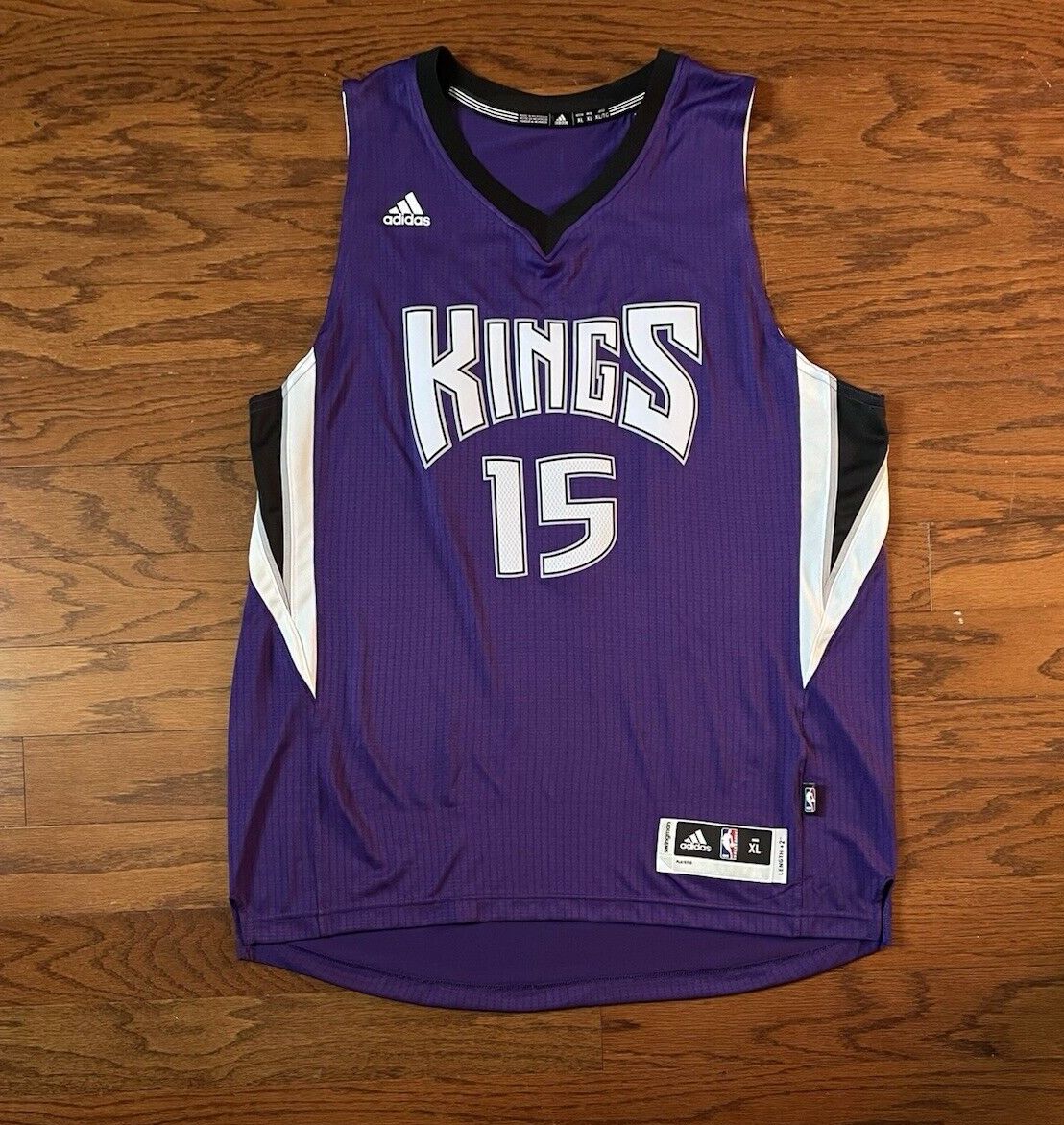 New Men Size XL Demarcus Cousins Sacramento Kings adidas Swingman Purple Jersey