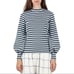MR. Larkin Balloon Sleeve Seafoam Green Striped top
