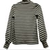 MR. Larkin Balloon Sleeve Seafoam Green Striped top