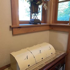 Three Door Divided Storage Bin Bread Box