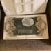 Vintage Godinger Silver Plated Grape & Vine Green marble Serving Tray