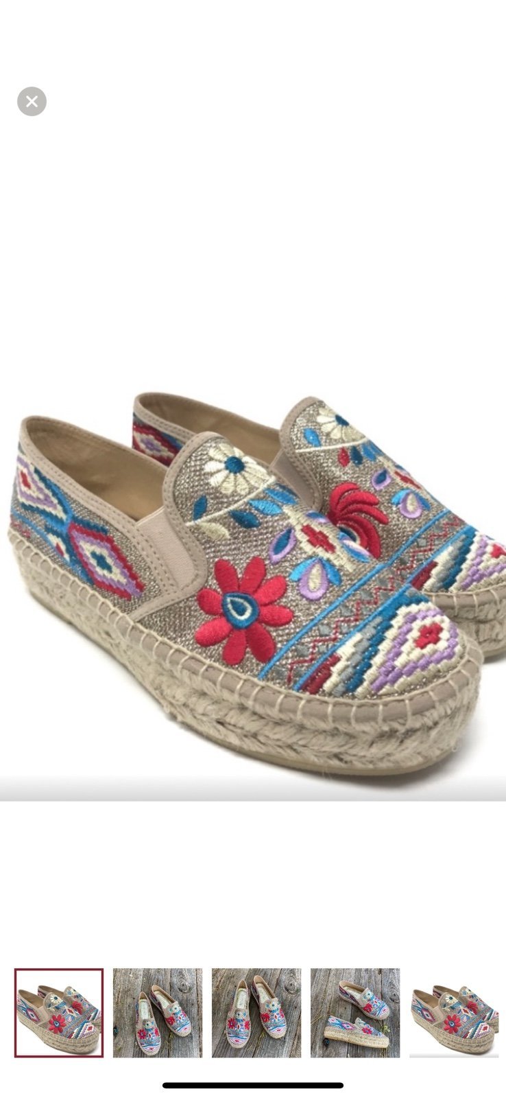 Johnny Was women shoes size 36, US 5,5 NWOBox