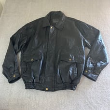 Vintage Napoline Leather Outfitters Quilted Genuine Leather Jacket Coat Men’s XL