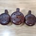 Vintage Brown Dip Stoneware Shakers