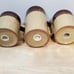 Vintage Brown Dip Stoneware Shakers