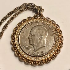 1972 Liberty Coin Eisenhower Pendant