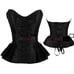 NWOT WOMENS CORSET BUSTIER BLACK MED