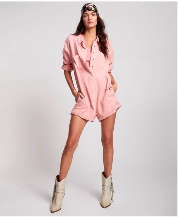 ONE TEASPOON BLUSH PROPHECY JUMPSUIT