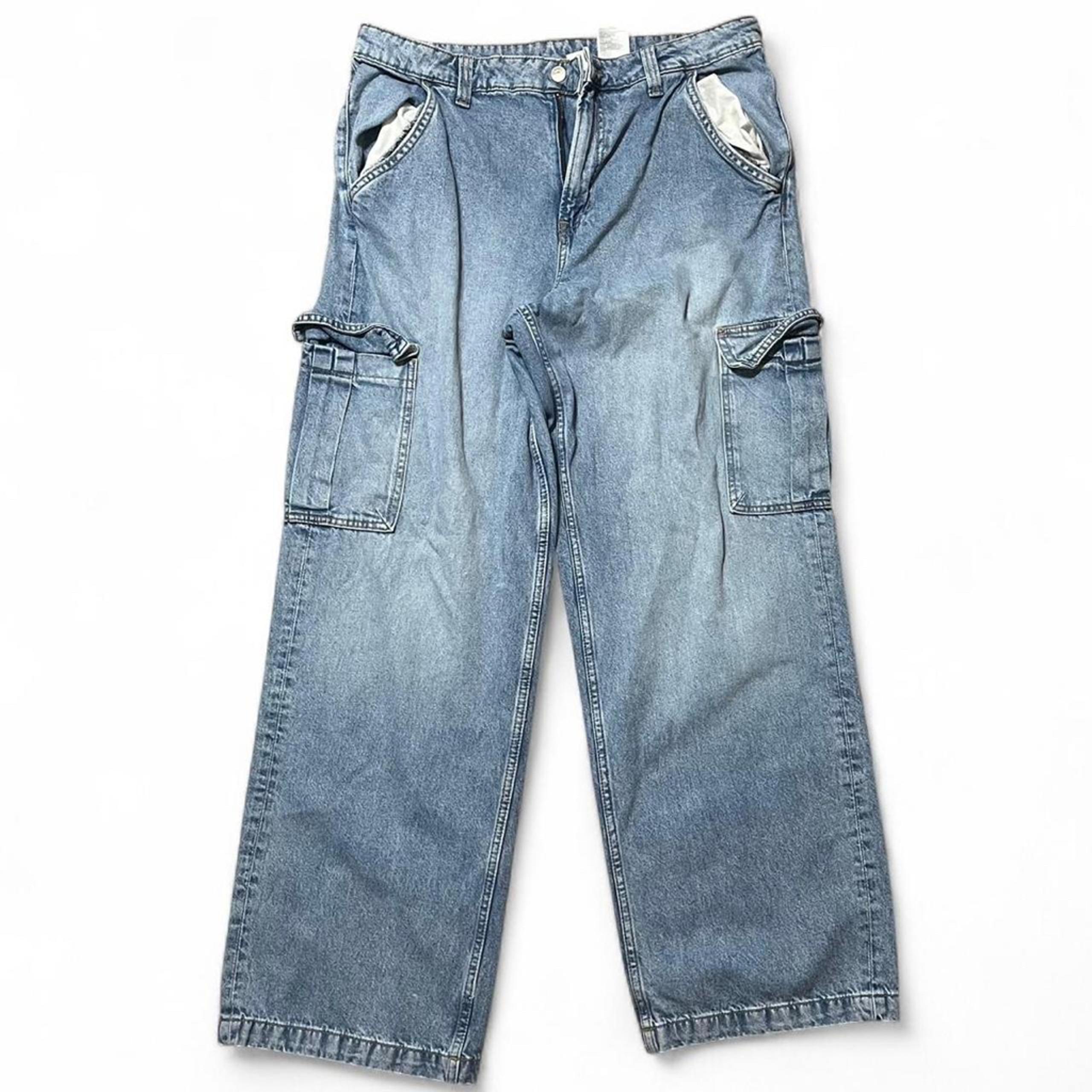 Divided H&M womens trendy utility cargo pants size 12