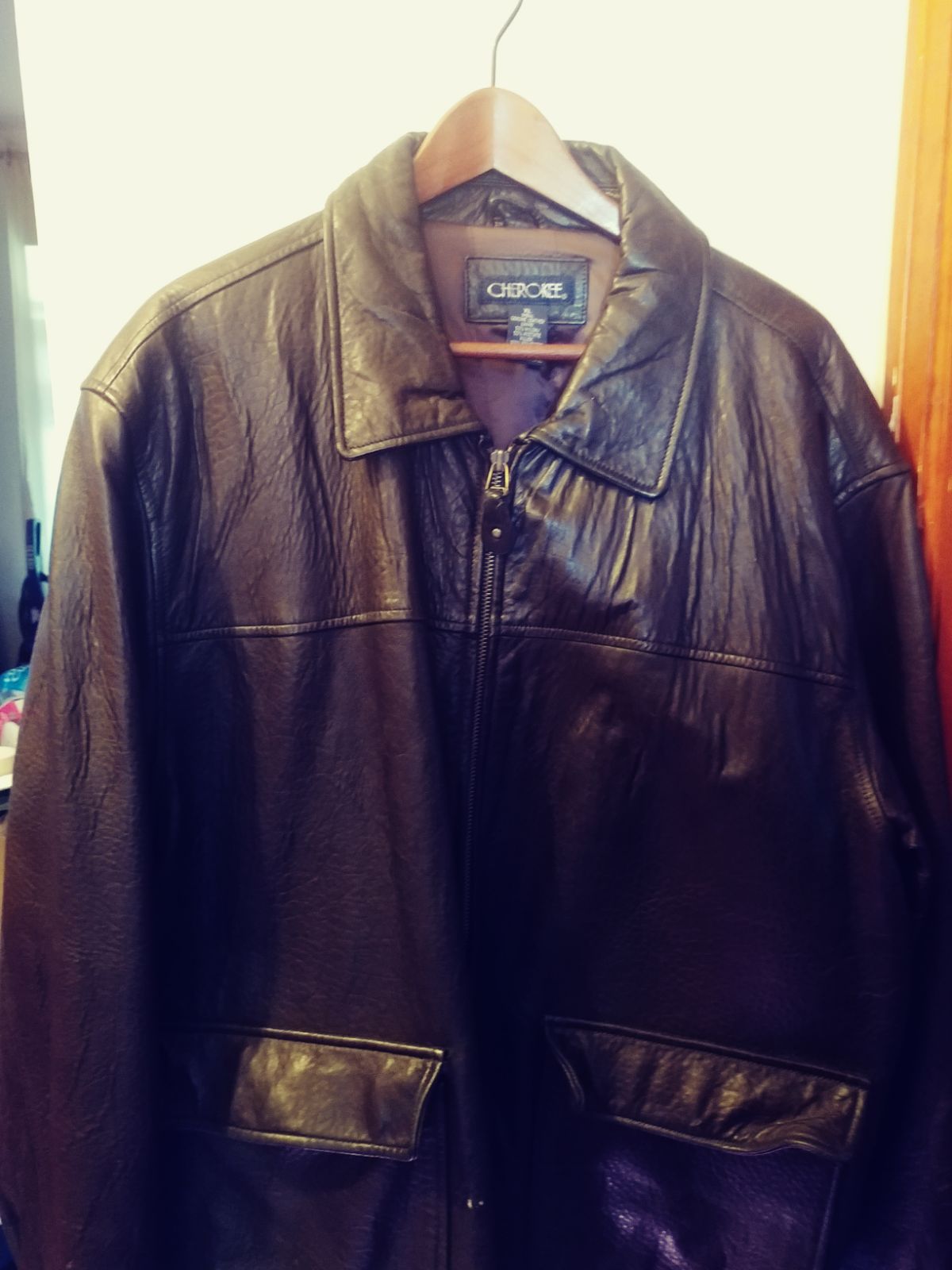 Leather Jacket Xl