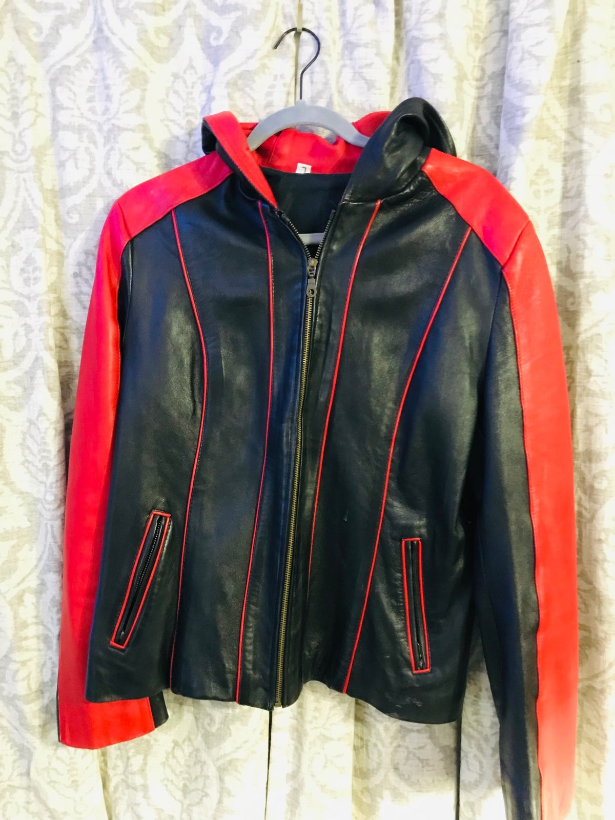 Hooded Womens Leather Jacket