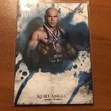 WWE Topps 2018 Kurt Angle Autograph Trading Card 23/25 (Great Condition)