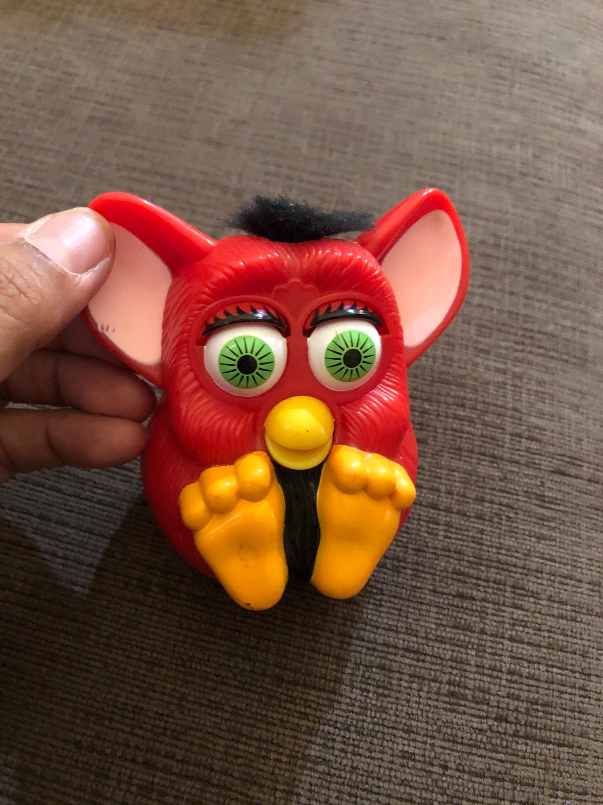 1998 Furby McDonalds - Red/Black Hair Squeaks