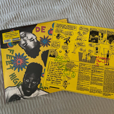 De La Soul 3 feet high and rising autographed vinyl record