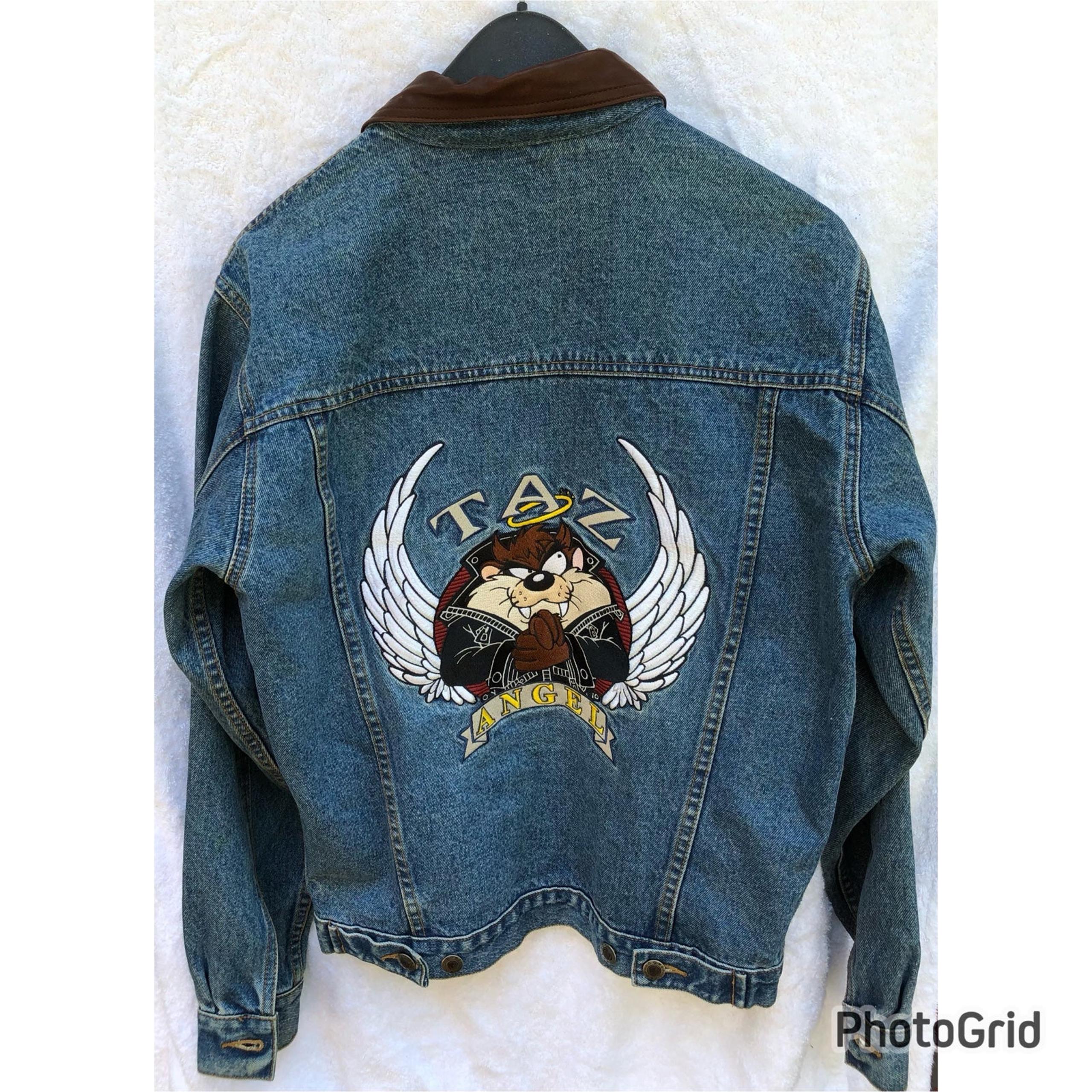 Warner Bros Taz Angel Jean Denim Jacket