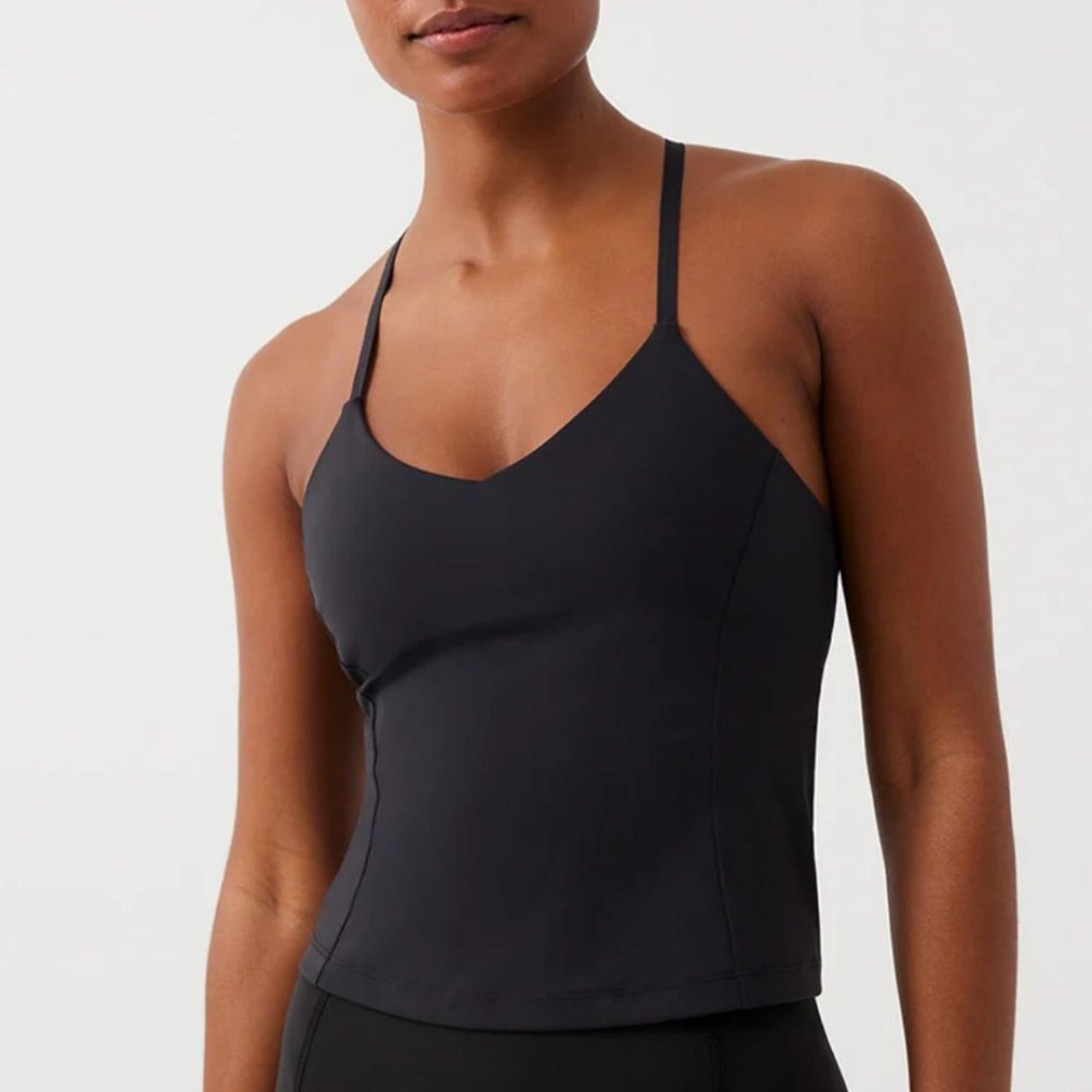 Outdoor Voices Tank Top Zoom Halter Black Extra Large