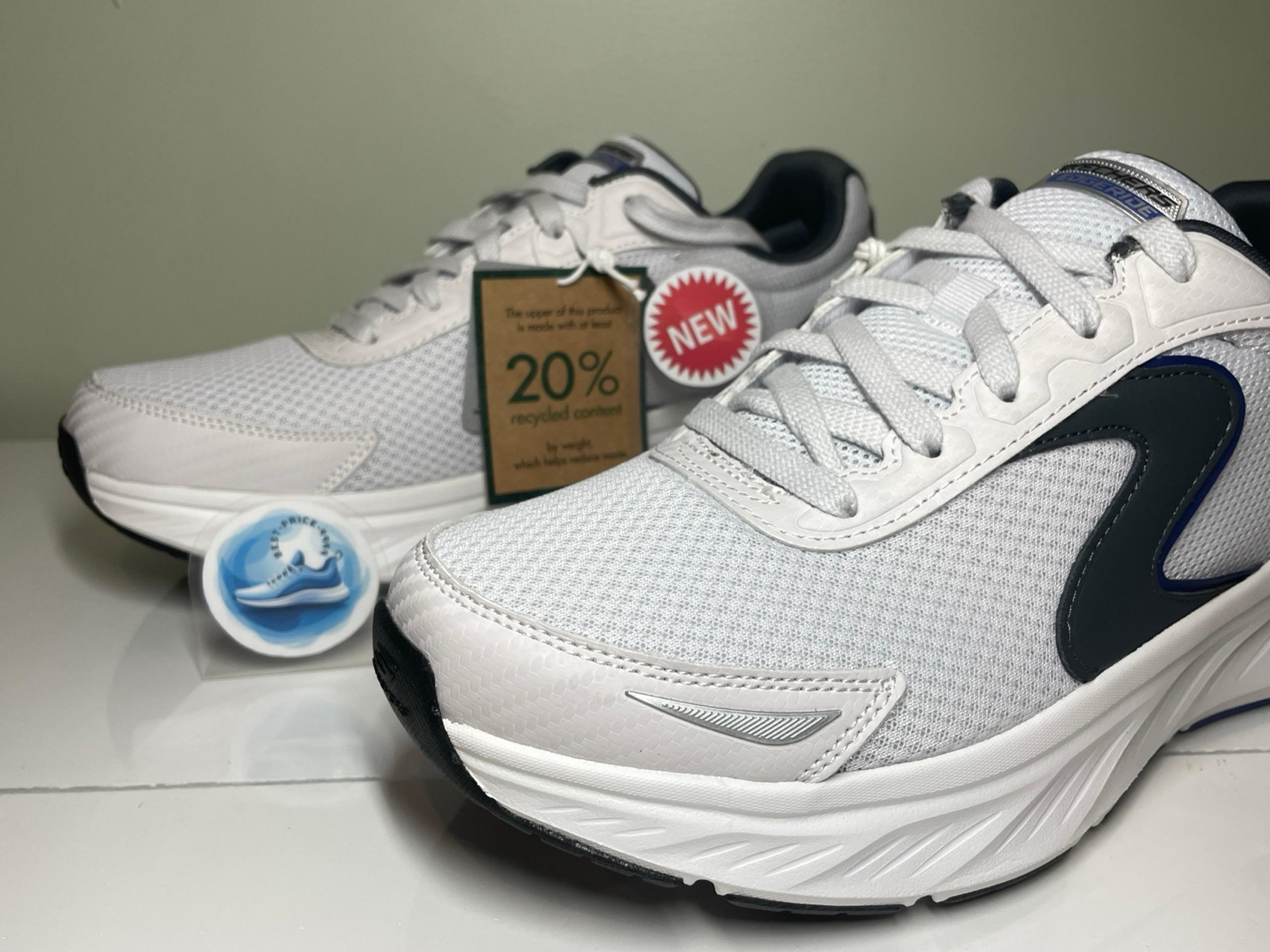 Skechers - Size 8.5 E - Men's Shoes Edgeride Cader White Sneakers - New