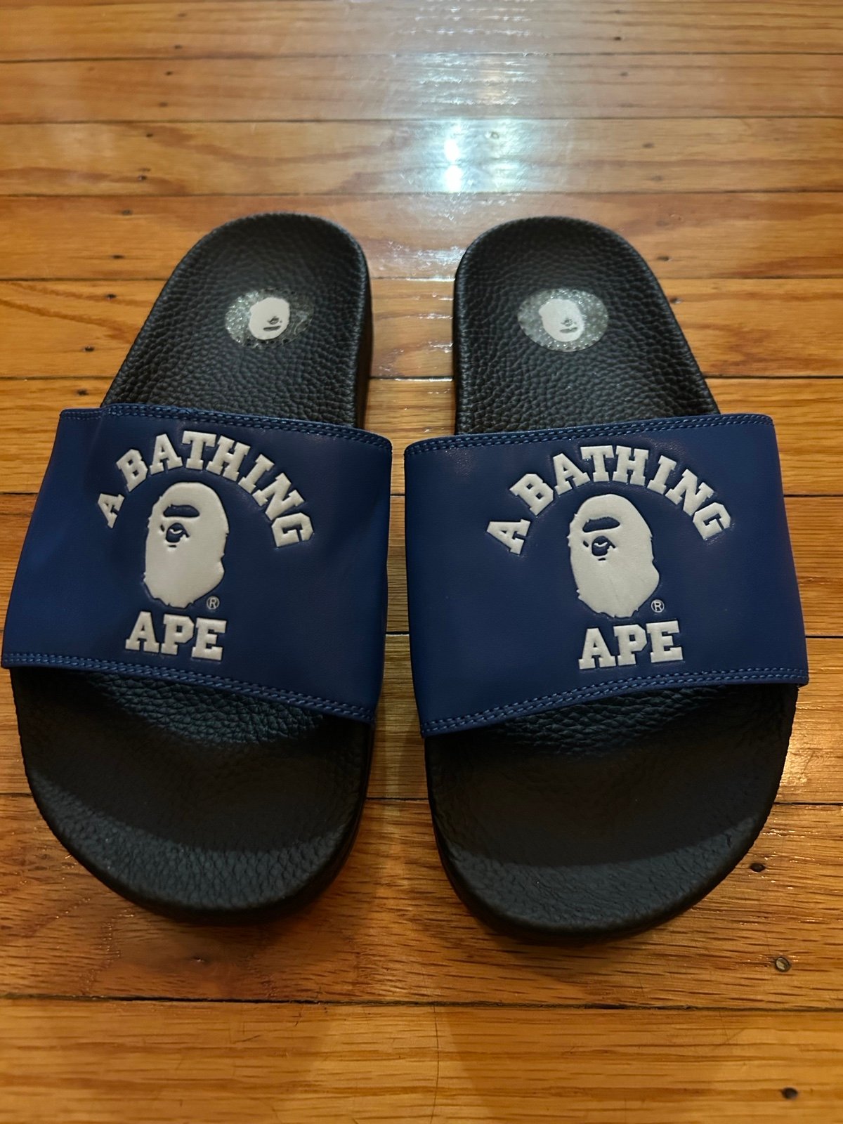 BAPE COLLEGE SLIDES BLUE SIZE 7