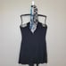 Cache Black Swimsuit Romper Halter Tie Neck Size M