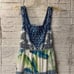 Farm Rio Valeria Tiered Floral/Tropical Print Maxi Dress Small