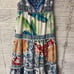 Farm Rio Valeria Tiered Floral/Tropical Print Maxi Dress Small
