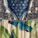 Farm Rio Valeria Tiered Floral/Tropical Print Maxi Dress Small