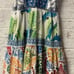 Farm Rio Valeria Tiered Floral/Tropical Print Maxi Dress Small