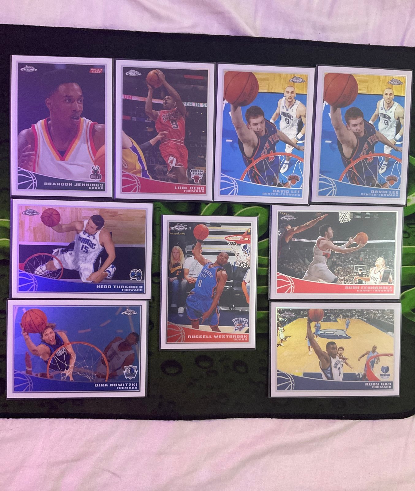 2009 topps NBA chrome lot