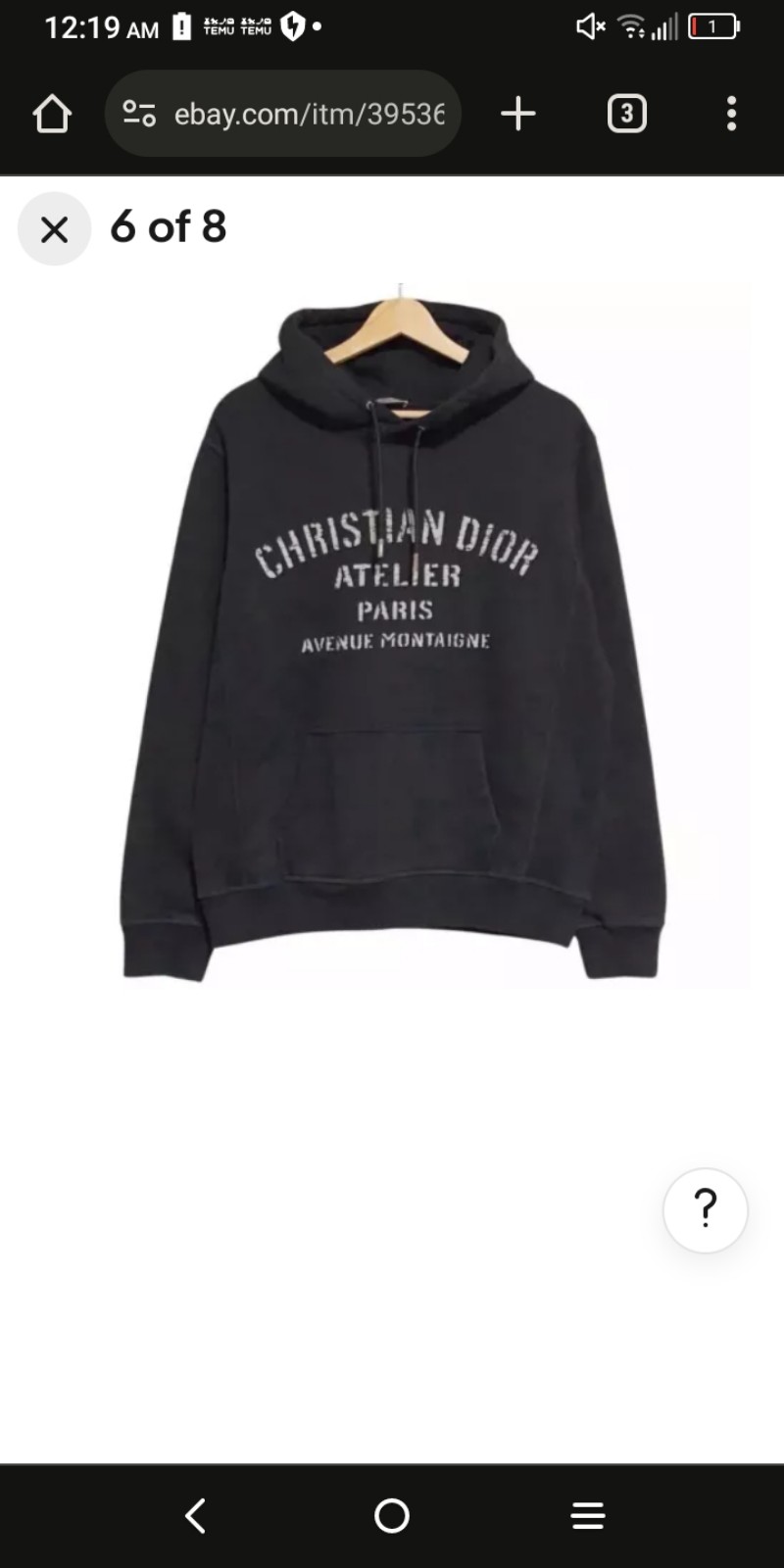 Christian dior hoodie